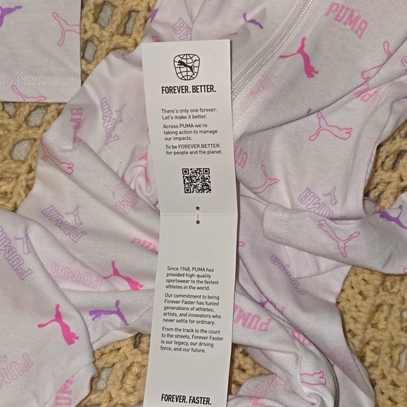 Puma Logo Baby Zip Up Sleeper 12 Month - Picture 5 of 7